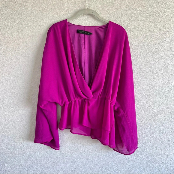 Revolve Anaya Blouse in Magenta - Picture 2 of 13